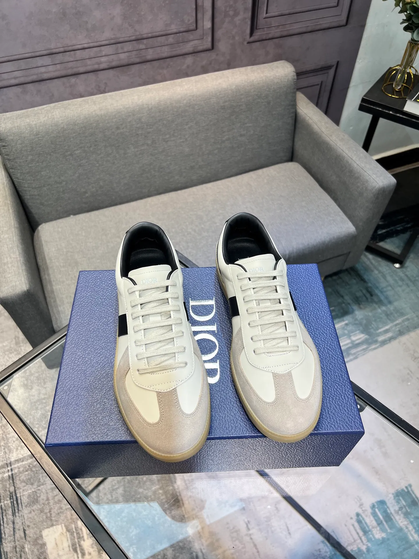 Men's men's shoes 💰560〖Audio⁠Di‎〗Dior2025⁠new‎ B01 training⁠德‎shoes Material⁠surface‎: layer⁠head‎leather⁠cow‎+lining cowhide‎ TPU original bottom⁠large⁠version‎ code number‎: male 39-45 <Male 38 46 done>